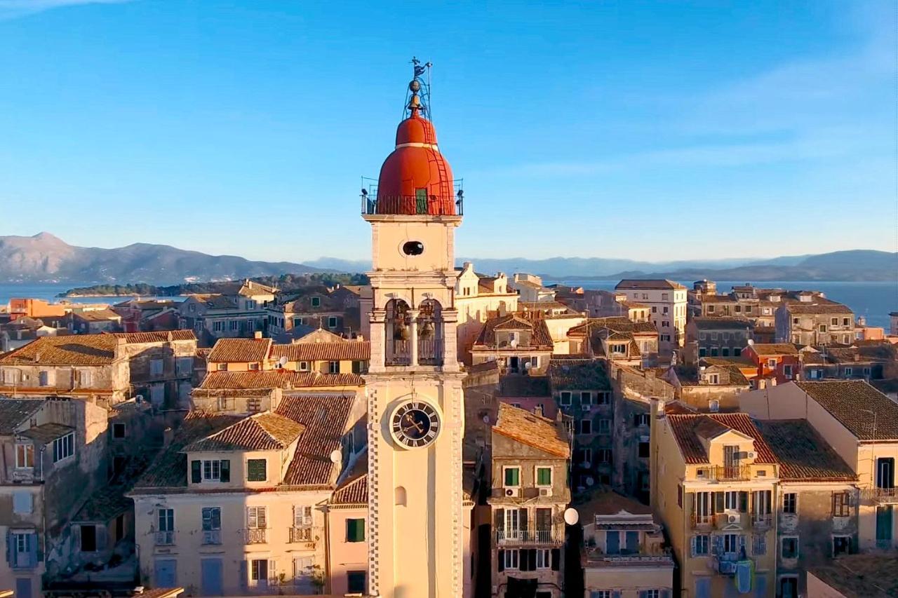 Spacious Maisonette - Roof Top View Of Corfu Port Mantouki Exteriör bild