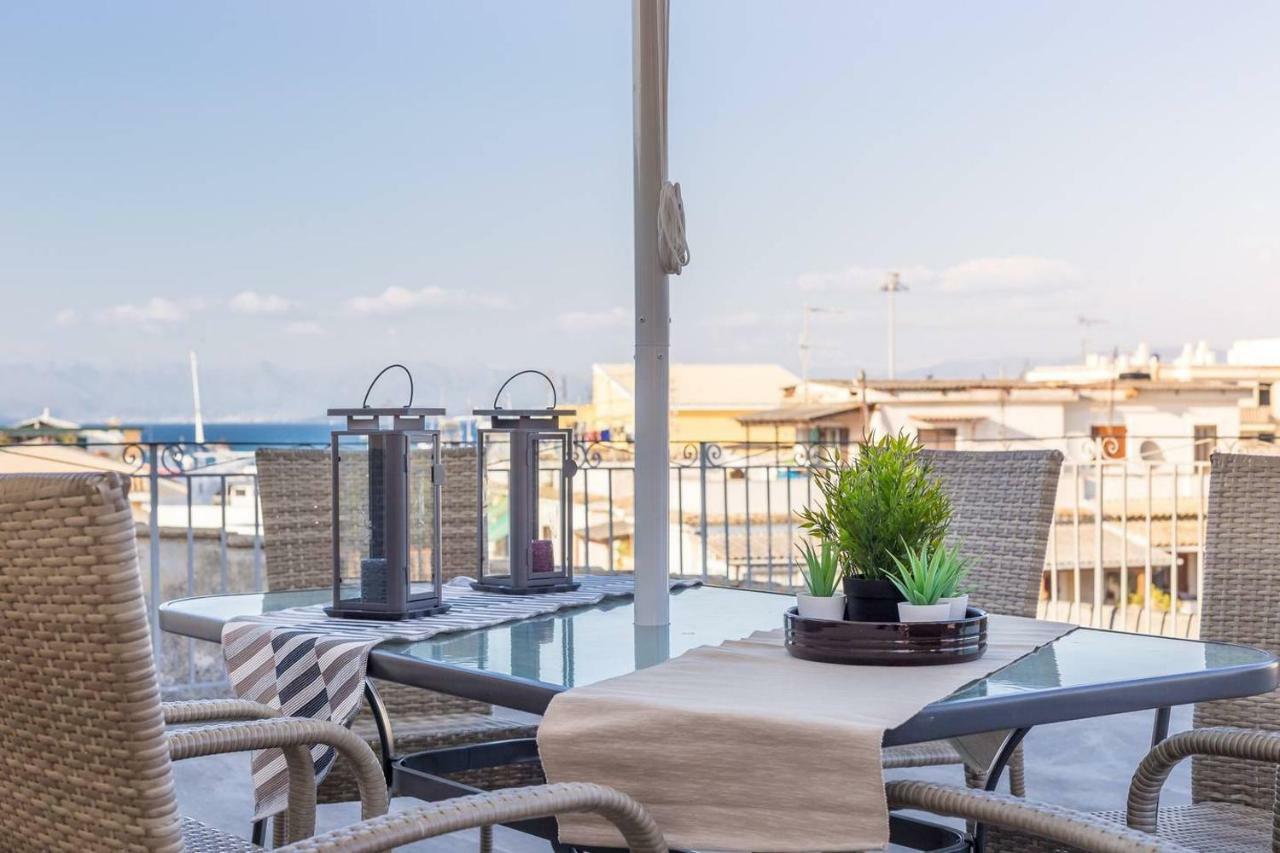 Spacious Maisonette - Roof Top View Of Corfu Port Mantouki Exteriör bild